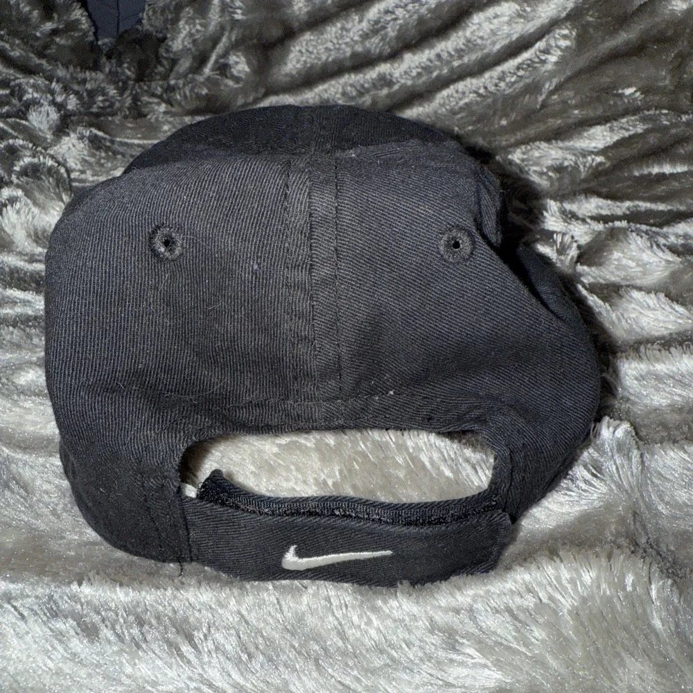 Toddler Infant Baby Nike Cap Hat 4 -7 Adjustable Black White Swoosh Little Kids
